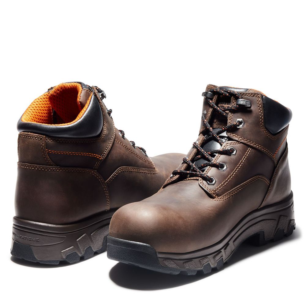 Timberland Mens Work Boots PRO® Workstead 6\" Comp Toe - Brown - India RY5618243